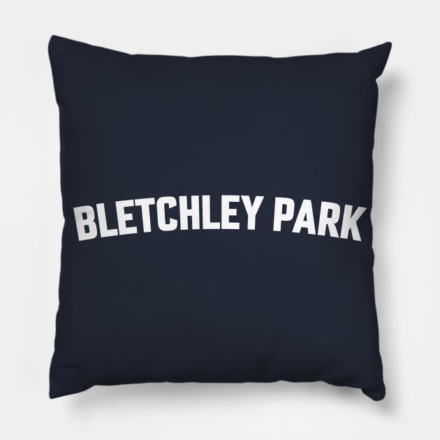 BLETCHLEY PARK Pillow by LOS ALAMOS PROJECT T