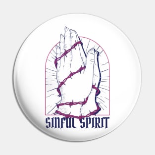 Hands praying religious Pin