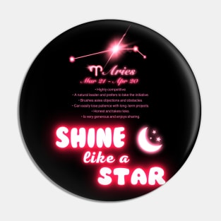 Shine Like A Star - Aries Pin