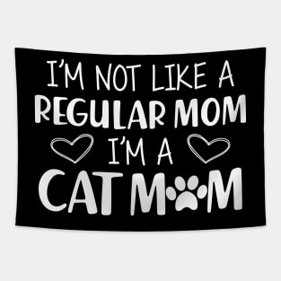 Cat Mom - I'm not a regular mom I'm a cat mom Tapestry