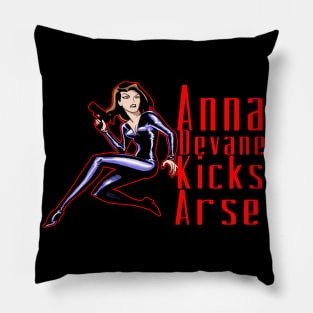 Anna Devane Kicks Arse Pillow