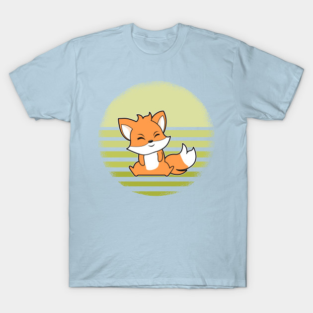 Discover Cute Baby Fox Retro - Baby Fox - T-Shirt