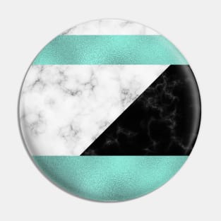 Mint marble X Pin