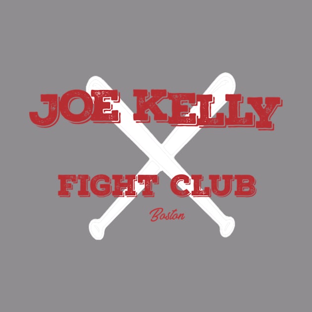 Vintage Distressed Red Tee Joe Kelly Fight Club Shirt for Boston Fans by KazamaAce