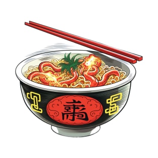 Kawaii Ramen Feast: Adorable T-Shirt for Noodle Lovers! T-Shirt