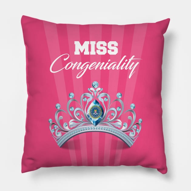 Miss Congeniality - Alternative Movie Poster Pillow by MoviePosterBoy