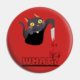 Horror cat Pin