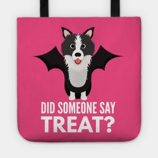 Border Collie Halloween Trick or Treat Tote