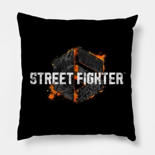 Street Fighter 6 Distressed Logo Pillow