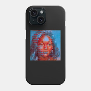 JOY Glitch Art Portrait Phone Case