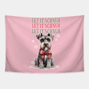 Schnauzer Christmas Design Tapestry