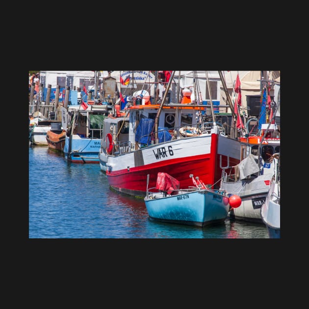 Fishing boats, Alter Strom, Warnemünde, Rostock, Mecklenburg-Western Pomerania by Kruegerfoto