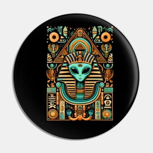 "Pharaonic Extraterrestrial: Hieroglyphic Encounter Pin