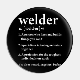 Funny Welder Definition Dictionary Welding Pin
