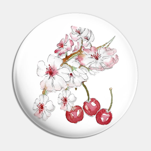 Blossom Pin by ArtistAnnieK