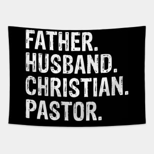 Father. Husband. Christian. Pastor  Father’s Day Gift Tapestry