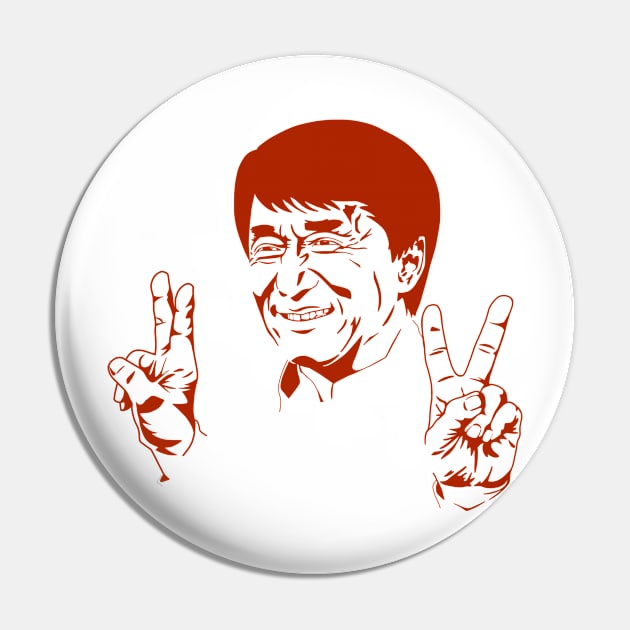 Jackie Chan Pin by Krum Gallery