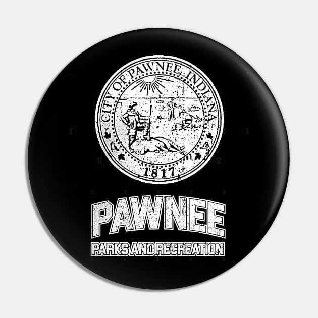 Pawnee Parks and Rec On white Pin by truefriend