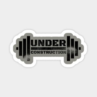 UNDER CONSTRUCTION BARBELL Magnet