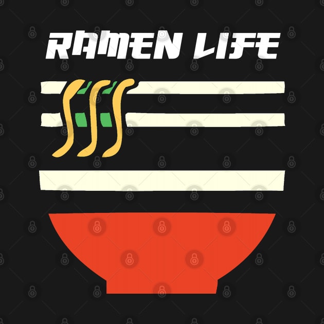 Japanese Ramen Noodles Gift Print Kawaii Anime Ramen Life Print by Linco