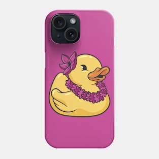 Cute Hawaiian Luau Rubber Ducky Phone Case