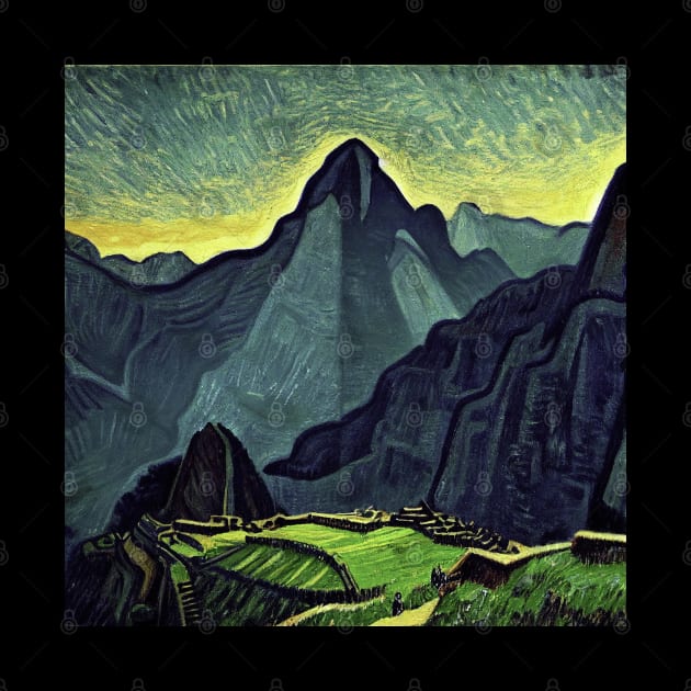 Machu Picchu in Van Gogh's style by Classical