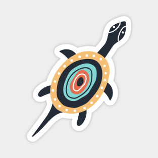 Tribal Boho Turtle Magnet