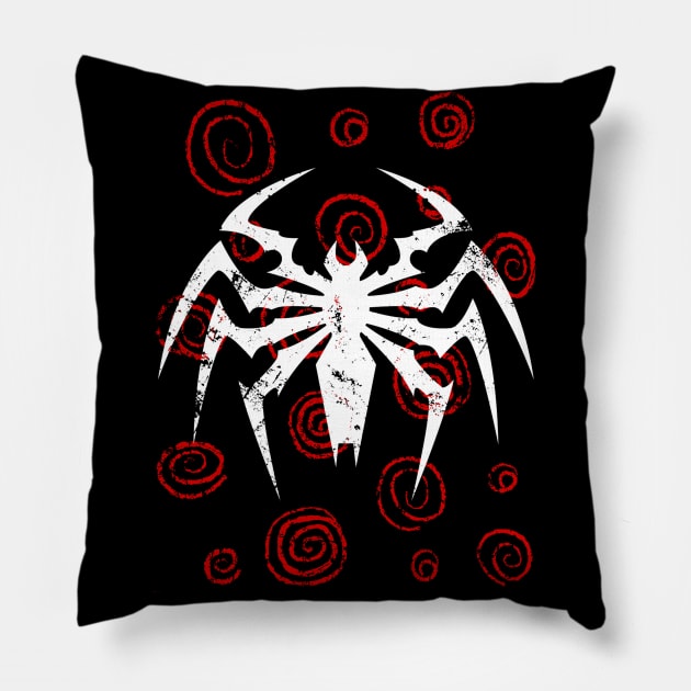 Game Spiral Spider Pillow by iSymbiote