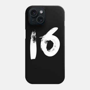 Number 16 Phone Case