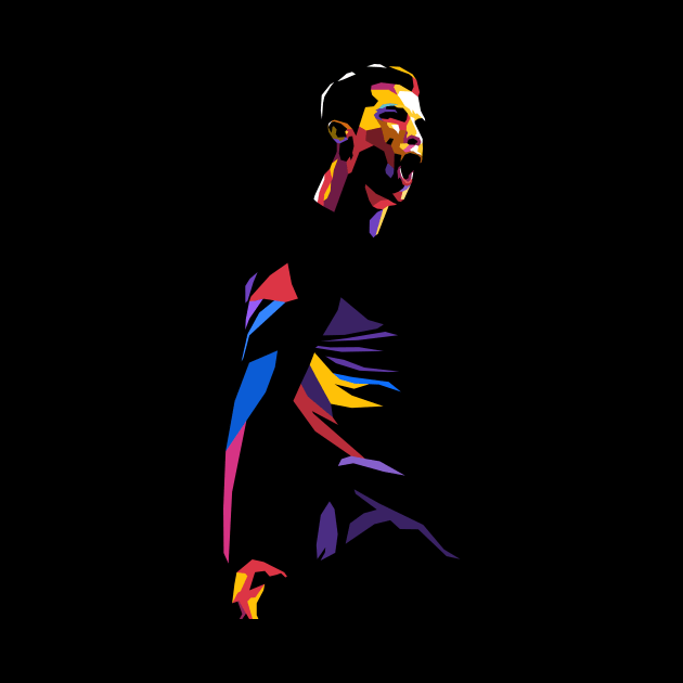 Football Player Pop Art by Gariswave