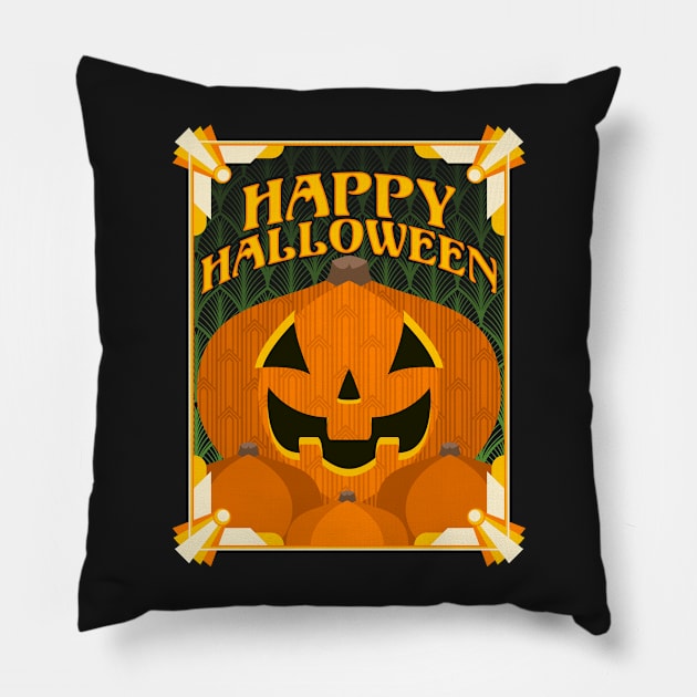 Deco Pumpkin Pillow by Brieana