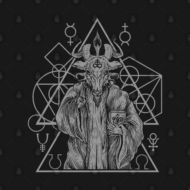 Occult Sacred Geometry Baphomet by Tshirt Samurai