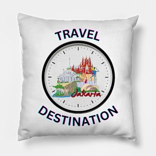 Travel to Jakarta Pillow