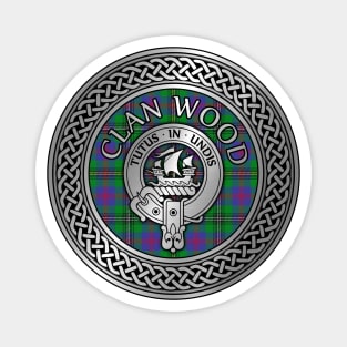 Clan Wood Crest & Tartan Knot Magnet