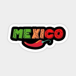 Mexico and chili Magnet