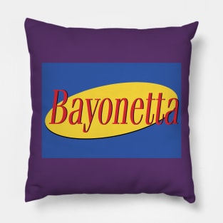 Bayonetta Seinfeld logo! Pillow