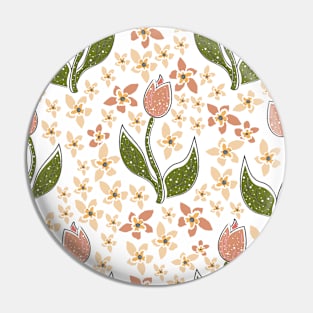 Floral Pattern Pin