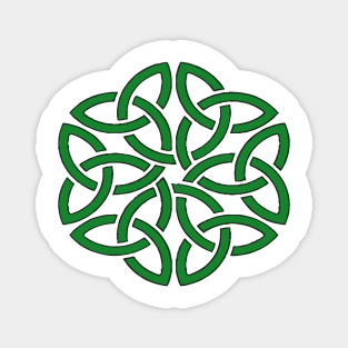 Shamrock Celtic Art Knotwork Design Magnet