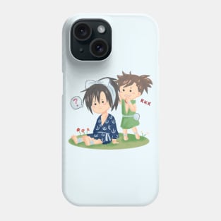 Dororo and Hyakkimaru chibi Phone Case