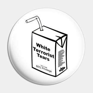 White Terrorist Tears (lapel) Pin
