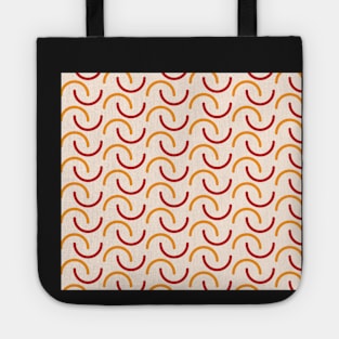 Half circle boho style pattern design Tote