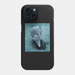 Nurse Mel  - Drawing by Avril Thomas - Adelaide Artist Phone Case