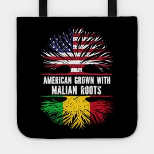 American Grown with Malian Roots USA Flag Tote