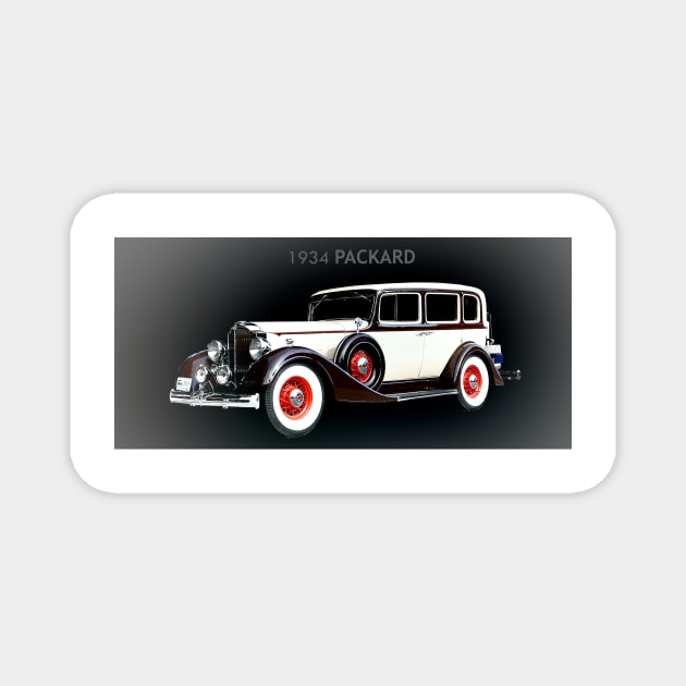 1934 Packard Sedan Magnet by JimDeFazioPhotography