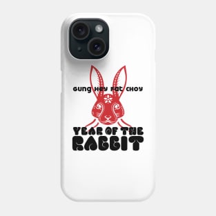 Chinese New Year, Year of the Rabbit 2023, Gung Hay Fat Choy No. 2 Phone Case