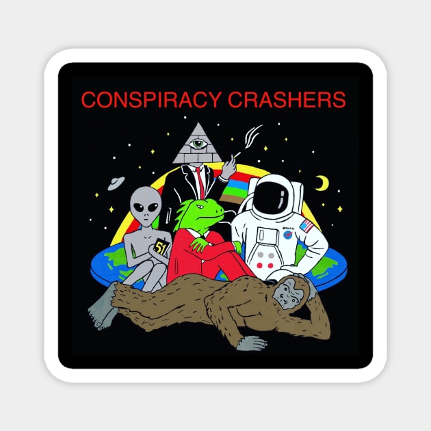 Conspiracy Crasher Magnet by uniquely-elliott