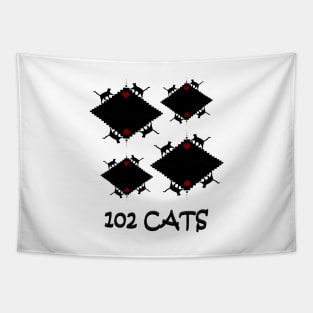 102 Cats Tapestry