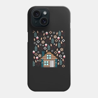 Winter cottage Phone Case