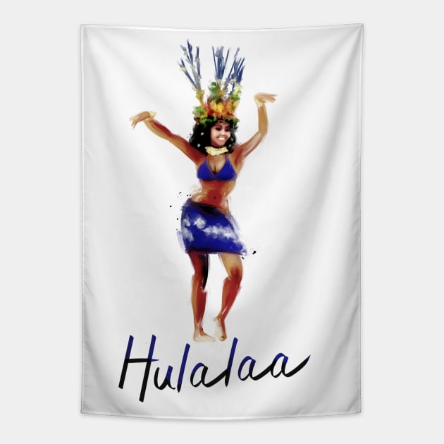 Hula-laa Tapestry by ILYOart