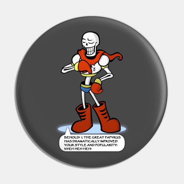 Cool Papyrus - Undertale - Pin
